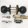 thumbnail image 4 of Woodworking Tools Black Entry Door Lockset Knobs Flat Keyed Entrance Lock Knobs for Enhanced Home - 1 Pack, 4 of 6