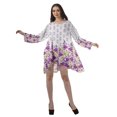 thumbnail image 4 of Moomaya Robe de Cocktail Imprimée à Manches Longues Tenues de Noël Robe Courte pour les Fêtes, 4 of 4