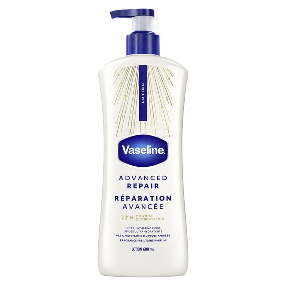 Vaseline Lotion Advanced Repair 72H Moisture, 600 ml