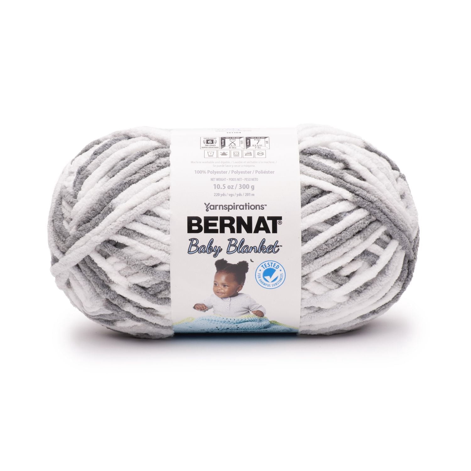 Bernat® Fil Baby Cover™, Polyester #6 Super Volumineux, 10,5oz/300g