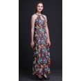 thumbnail image 4 of Bimba Floral Printed Adjustable Spaghetti Strap Long Maxi Dress Summer Beachwear-XX-Large, 4 of 6