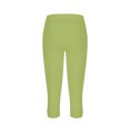 thumbnail image 4 of Penkiiy Pantalon Capri à Enfiler Extensible Taille Haute pour Femme, Mode / Décontracté, Vert, TG, 4 of 6