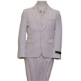 thumbnail image 1 of 2 Boutons Fermeture avant Intérieur Pick Surpiqûres Garçons Costumes Blanc - 5, 1 of 1