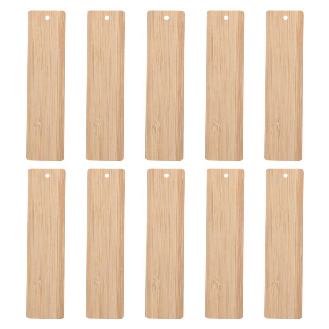icolorfuled Bookmark Pendant Beige For Ceremonies 10Pcs 5.5X1.2X0.1In