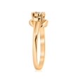 thumbnail image 2 of Bague Nœud en Or Jaune 14 K avec Diamant, 2 of 3