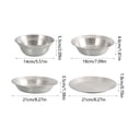thumbnail image 3 of Dvkptbk Ensemble de Vaisselle d'Extérieur de 4 Bols en Acier Inoxydable Assiettes en Acier Inoxydable Assiettes en Acier Inoxydable Buffets de Barbecue Assiettes Camping et Randonnée, 3 of 6