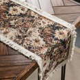thumbnail image 3 of Oubit Table Runnerwith Tassels,Jute Table Runner Jacquard Table Runner Decoration Jacquard Jute Table Runner Ultra Responsive, 3 of 5