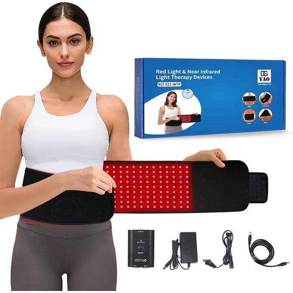 DGYAO New Red Light & Near Infrared Light Belt Device for Back Flexible Wearable Wrap Pad
