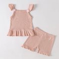 thumbnail image 2 of 2025 s New Born Blanket for s Spring Summer Ribbed Cotton Winter Clothes Sleeveless Vest Shorts Outfits, 2 of 3