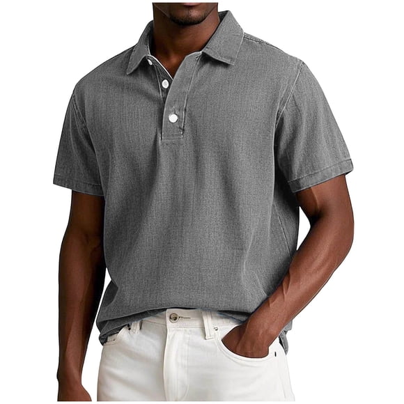 Mens Shirts Dressy Casual Mens Tops Short Sleeve Mens Button Down Men's Big and Tall Dress Shirts