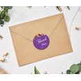thumbnail image 2 of Darling Souvenir 45 Pcs Autocollants Floraux Ronds Violets Merci DIY Enveloppe Sceaux-1.6 Pouces, 2 of 4