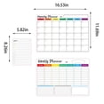 thumbnail image 3 of Yhmxh Kitchen Gadgets Kitchen Essentials Dry Wipe Calendar Set,Magnetic Calendar Whiteboard For Refrigerator,Includes Colored Pens,Board Eraser And Double-sided Adhesive Stickers 5ml, 3 of 8