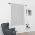 thumbnail image 3 of Innerwin Half Window Curtains Solid Color Kitchen Valance Rod Pocket Soft Short Blackout Curtain Ruched Waterproof Panels Darkening Thermal Insulated Gray 47.24 x 55.12", 3 of 8