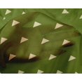 thumbnail image 4 of oneOone Silk Tabby Dark Green Fabric Triangle Geometric Sewing Craft Projects Fabric Prints By Yard 42 Inch Wide, 4 of 4