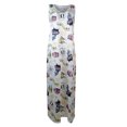 thumbnail image 4 of SMihono Robe Maxi Bohème d'Été pour Femmes Grande Taille Mode Femmes Été Aguichant Décontractée Sans Manches à Col en V Imprimée Longue Robe Plage Évasée Robe d'Été, 4 of 5