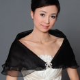 thumbnail image 3 of YAOBAMM See-through Mesh Shawl Bridal Shawl See through Mesh Buckle V Neck Romantic Soft Lightweight Wedding Party Prom, 3 of 7