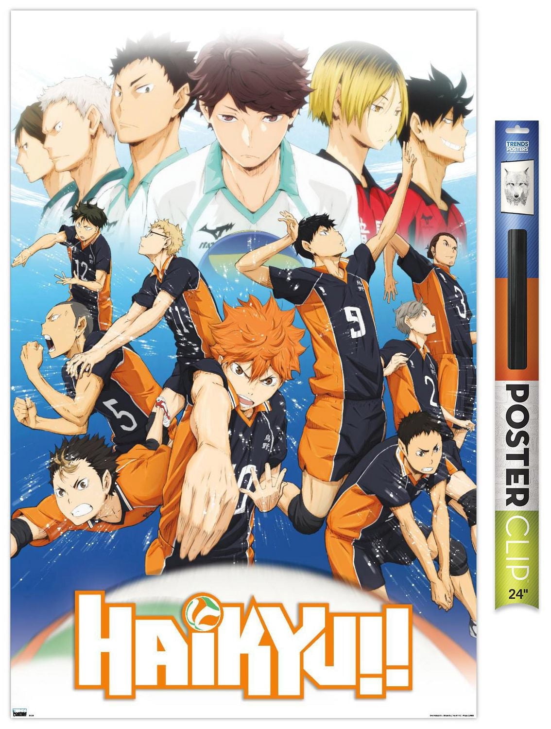 Haikyu!! - Key Art 2 Wall Poster, 22.375" x 34" Framed