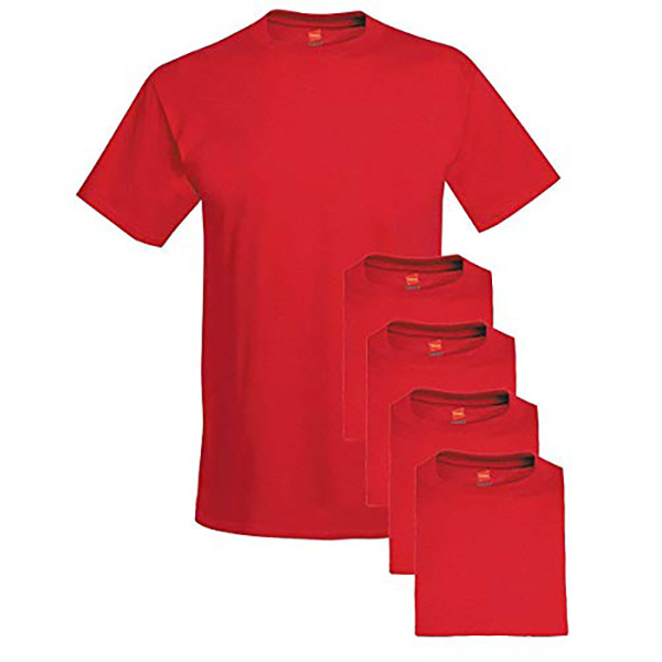 Hanes T-Shirt à Manches Courtes ComfortSoft pour Hommes - 5280 (Lot de 5)