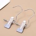 thumbnail image 1 of TopLLC Wall Hooks, Hooks for Hanging 2PCS Essential For Home Life 6 Color Optional Stainless Steel Clothes Hanger Hook Design Traceless Storage Easy To Dry Shorts Socks Fabrics A clothespin, 1 of 8