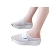 thumbnail image 3 of Woobling Chaussures Décontractées pour Femmes à Enfiler Ballerines Bout Rond Pantoufles Antidérapantes Mules Sabots de Travail Blanc 4.5, 3 of 6