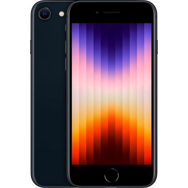 Téléphone Apple iPhone SE G3 64 Go (2022) GSM Déverrouillé Minuit (Remis à Neuf : Bon)