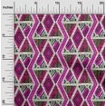 thumbnail image 2 of oneOone Cotton Flex Fuschia Pink Fabric Geometric Mix Texture Sewing Craft Projects Fabric Prints By Yard 40 Inch Wide, 2 of 4
