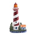 thumbnail image 2 of jifeng Resin Lighthouse Figurine Tabletop Decor Lighthouse Model for Office Party Favor Red, 2 of 9