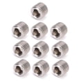 thumbnail image 1 of Premium 304 Stainless Steel BSPP Male Thread Hex Plugs, 1/8 Inch, Durable & High-Pressure Resistant, Set of 10, 1 of 6