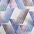 thumbnail image 1 of oneOone Polyester Spandex Medium Blue Fabric Geometrical Lines Craft Projects Decor Fabric Printed By The Yard 56 Inch Wide, 1 of 4