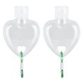 thumbnail image 1 of Travel Squeeze Bottle, Transparent 2Set 50ml Flip  Portable Travel Container Refillable  For Shower Gel For Conditioner For Hotel For Outing Maple Leaf,Heart Shaped, 1 of 8