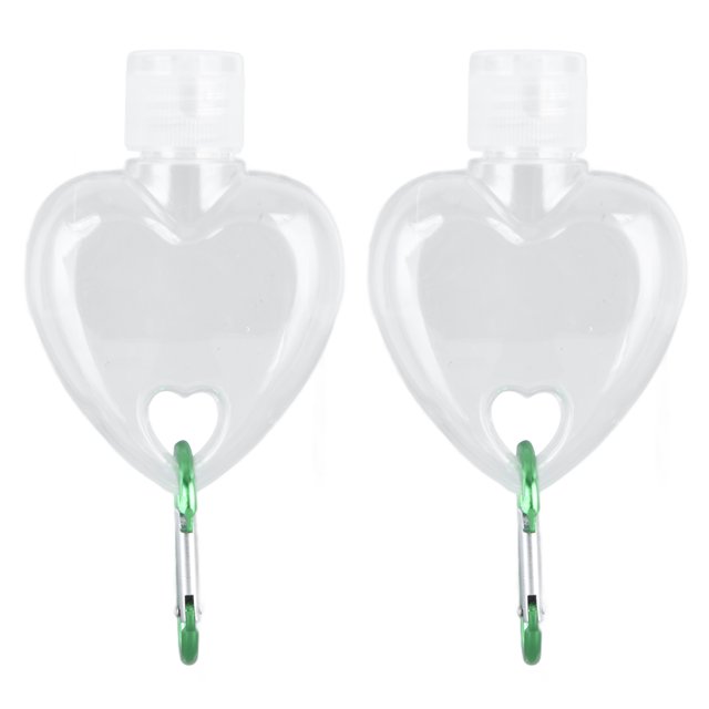 Travel Squeeze Bottle, Transparent 2Set 50ml Flip Portable Travel Container Refillable For Shower Gel For Conditioner For Hotel For Outing Maple Leaf,Heart Shaped
