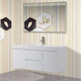 thumbnail image 4 of Vanity Art 48 Inches Single Sink Wall Mounted Bathroom Vanity Set 2 Drawers 4 Shelves Storage Cabinet with White Engineered Top Undermount Rectangle Sink, 4 of 8