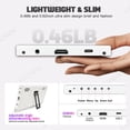 thumbnail image 4 of LESOWN White Small Monitor 7 inch HDMI 1024x600 IPS  LCD Second Screen Display with Speakers for Raspberry Pi Laptop PC, 4 of 13