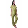 thumbnail image 3 of Moomaya Ensemble de Pyjama à Manches Courtes Imprimé pour Femmes Chemise de Nuit Boutonnée Imprimée, 3 of 6