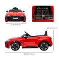 thumbnail image 3 of Aosom 12V 3.1 MPH Kids Ride on Car w/ Remote Control, Suspension, Red, 3 of 9