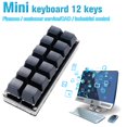 thumbnail image 2 of 12Key Gaming Keyboard Programming Macro keypad Mechanical Keyboard 9CW8, 2 of 8