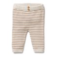 thumbnail image 1 of Wilson+Frenchy Organic Knitted Striped Legging - Cinnamon (6-12 Months), 1 of 4