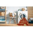 thumbnail image 2 of Ahgly Company Tapis Rond Lavable en Machine Intérieur Transitionnel Orange, 5 Pieds Rond, 2 of 7