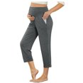 thumbnail image 1 of EGNMCR Leggings pour Femmes Mode Décontractée pour Femmes Tempérament Uni Micro Pull Ajusté Pantalon Évasé Pantalons, 1 of 8