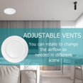 thumbnail image 4 of MYG Adjustable Air Vent Covers Round Ceiling Vent Bathroom Extractor Fan Vent Cover, 4 of 10