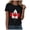 Black, variant on Ramiter Canadian Tshirts for Women Cotton T Shirts Women Womens Canada Shirts Canada Day Flag Short Sleeve Maple Leaf Tee Top Navy,M