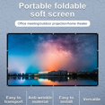 thumbnail image 3 of 150 Inch 4K HD Portable Foldable Projector Screen for Indoor Outdoor Home Theater Office Meeting, 3 of 7