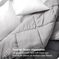 thumbnail image 4 of Bare Home Ultra-Soft Reversible Comforter - Goose Down Alternative - Oversized King, Gray/Light Gray, 4 of 8