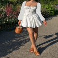 thumbnail image 3 of Party Mini Dress in Casual Style with Long Sleeves for Women, 3 of 6