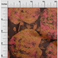 thumbnail image 2 of oneOone Cotton Poplin Brown Fabric Abstract Leaf Texture Craft Projects Decor Fabric Printed By The Yard 42 Inch Wide, 2 of 4