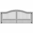 thumbnail image 1 of ALEKO DG12PRAD Prague Style Iron Wrought Dual Swing Driveway Gate 12', 1 of 11