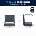 thumbnail image 3 of Grandstand Comfort Seats by Flash with Ultra-Padded Seat in Red, 3 of 9