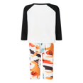 thumbnail image 3 of Halloween Pajamas Matching Sleepwear Classic Letter Print Long Sleeve Raglan Tops + Pants Set, 3 of 6