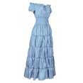 thumbnail image 2 of UPPADA Liquidation Robes d'Invitée de Mariage à Manches Évasées pour Femmes Robe de Cocktail Chic Robes de Bal d'Hiver Robes de Cocktail Formelles Robe de Cocktail Blanche Grande Taille, 2 of 6