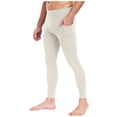 thumbnail image 3 of Sentmoon Men's Compression Pants Thermal Leggings for Men Men Solid Color Pocket High-Elastic Yoga Pants Control Breathable Warm Running Cycling Sports Fitness Pants, 3 of 7